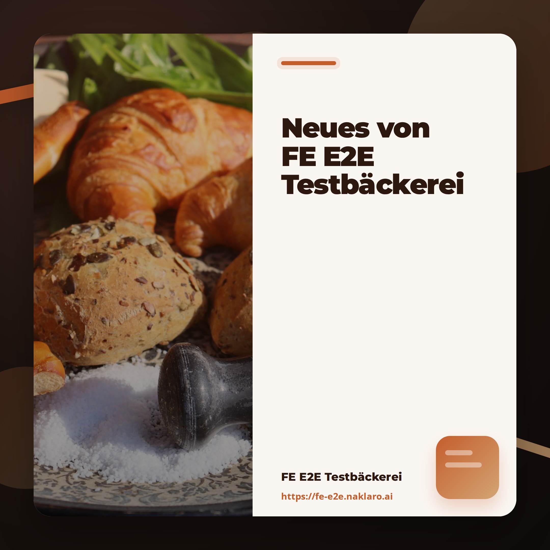Frisches Gebäck aus der Werkstatt
