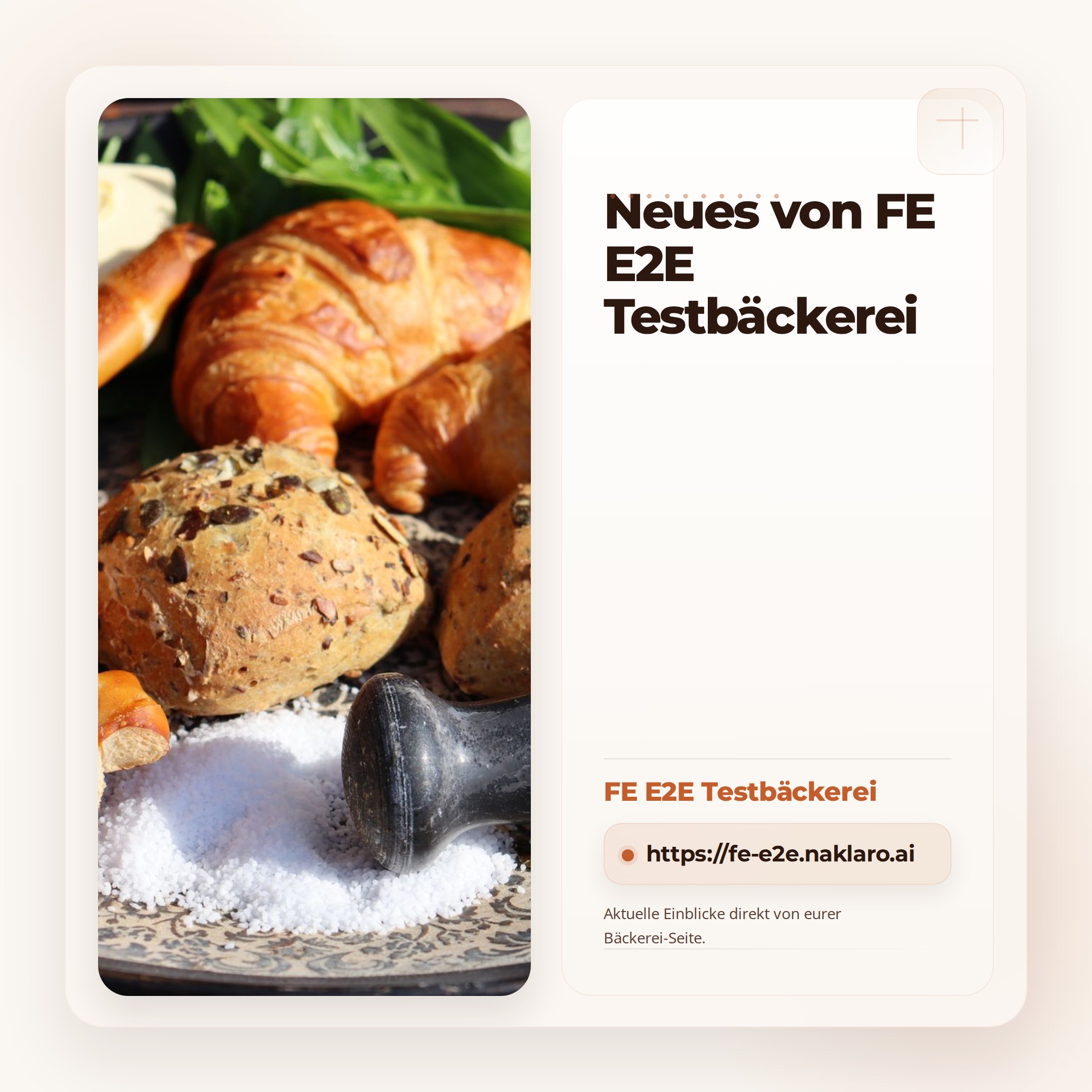 Backwaren der Saison